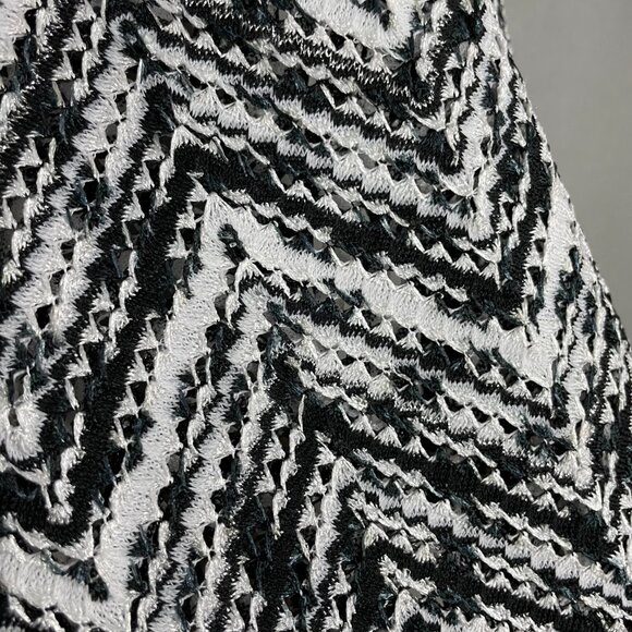 Ramy Brook Taytum Spacedye Chevron Knit Side Slit Swim Cover-Up XS NO DRAWSTRING - Picture 12 of 14